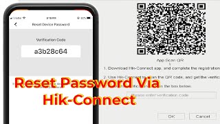 Hikvision Reset Password via Hik Connect App [upl. by Enhpad]