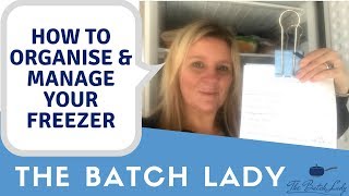 How to organise and Manage your freezer [upl. by Jeritah]