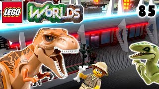 Lets Build LEGO Jurassic World Part 8 Arcade on Main Street Lets Play LEGO Worlds [upl. by Nadruoj]