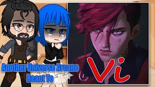 Arcane another universe React to Vi amp Jinx Gacha Club  Full Video [upl. by Natlus]