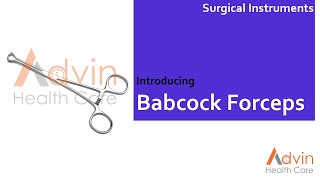 Babcock Tissue Forceps [upl. by Ailsun]