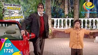 Taarak Mehta Ka Ooltah Chashmah  Episode 1726  Full Episode [upl. by Nydroj575]