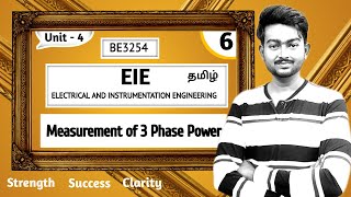 Measurement of three phase power Two Wattmeter Method in Tamil  EIE in Tamil BE3254 in Tamil Unit 3 [upl. by Jodi79]