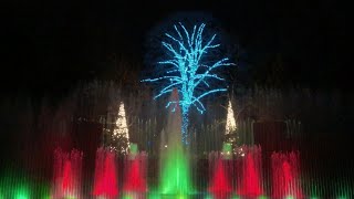 Longwood Gardens Christmas Fountain Show 4K [upl. by Mannos]