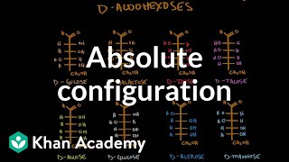 Carbohydrates  absolute configuration epimers common names  MCAT  Khan Academy [upl. by Ehcrop]