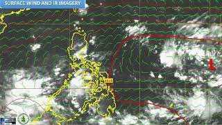 OCTOBER 19 2024  4PM  SURFACE WIND IR ANIMATION [upl. by Kessiah110]