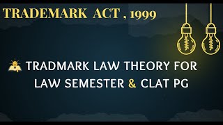 Trademark Law For LLB Exams SourceBook VK Ahuja  CLAT PG LLM  National Treatment Doctrine UGC [upl. by Nitreb509]