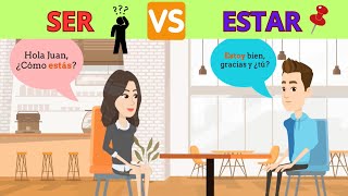 LA DIFERENCIA ENTRE SER Y ESTAR The verb to be in Spanish [upl. by Tnomed]