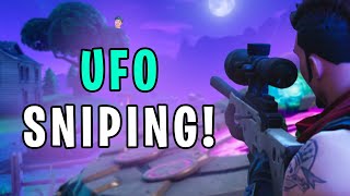 UFO SNIPING Fortnite Battle Royale [upl. by Besse121]