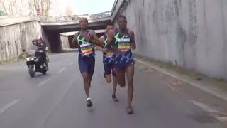 Big Surge To Win 2022 Rome Marathon Mens Elite Race [upl. by Atsahs]