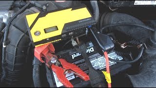 use a centech 4 in 1 portable power pack to jUMPSTART your car [upl. by Euqinmod]