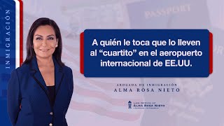 ¿A quién le toca que lo lleven al quotcuartitoquot en el aeropuerto internacional de Estados Unidos [upl. by Ahsitneuq]