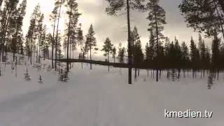 Helmkamera Ski Langlauf in Finnland [upl. by Laeahcim610]