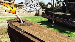 ENFERMER UNE JOUEUSE DANS UN CERCUEIL ET LENTERRER  GTA5 TROLL MOD [upl. by Nosremaj]