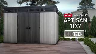 Keter Artisan 11x7 Duotech  Large storage building  Sheds [upl. by Oliver]