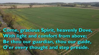 Come Gracious Spirit Heavenly Dove Tune Hawkhurst  4vv with lyrics for congregations [upl. by Odnumde524]