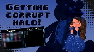 I GOT CORRUPT HALO  ROBLOX ROYALE HIGH TRADING [upl. by Xavier]