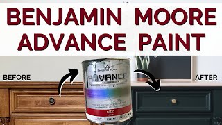 Painting Furniture with Benjamin Moore Advance Paint  Nightstand Thrift Store Furniture Makeover [upl. by Leund]