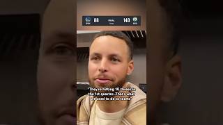 Steph Curry on the Warriors 52point loss to the Celtics 😬 [upl. by Eresed591]