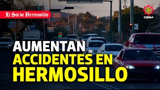 Sondeo aumentan accidentes de tránsito en Hermosillo [upl. by Kcirrek]