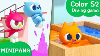 Learn colors with MINIPANG  color S2  Diving game🌊 MINIPANG TV 3D Play [upl. by Marten220]