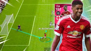 GAMEPLAY COM Rashford 102 DE OVER PES 2021 MOBILE [upl. by Tamberg]