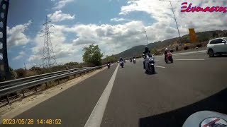 vfr 800 vtec  Easy Rider 34 amp friends Alepochori Greece [upl. by Aknayirp]