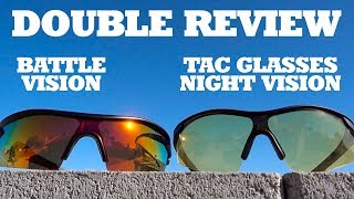 Double Review Battle Vision amp Tac Glasses Night Vision [upl. by Adiaj637]