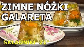 Zimne nóżki  galaretki wieprzowe [upl. by Lyrehs]