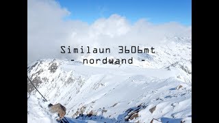 Similaun 3606mt  Nordwand ski mountaineering [upl. by Derna671]