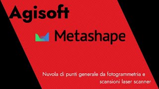 METASHAPE  nuvola fotogrammetrica  laser scanner [upl. by Atiragram]