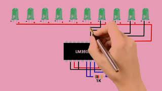 VU meter circuit diagram explanation music reactive lights circuit  for you video  Aelectric786 [upl. by Dev52]