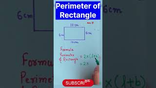 Perimeter of Rectangle math shortvideo perimeterofrectangle perimeter viralmaths shortsfeed [upl. by Ruthann]