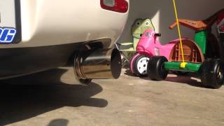 HKS HiPower Exhaust on 1994 Mazda RX7 Twin Turbo FD3S [upl. by Ittap]