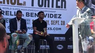 Errol Spence Jr amp Shawn Porter Predict Who Will Win On Sept 28th [upl. by Hirai]