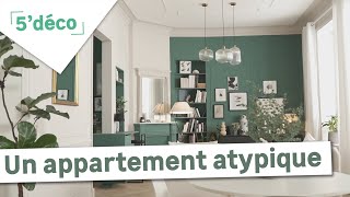 Aménager et décorer un appartement atypique  5 min Déco [upl. by Yhtomiht]