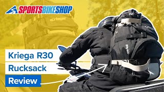 Kriega R30 motorcycle rucksack review  Sportsbikeshop [upl. by Lacey644]