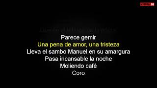 MOLIENDO CAFE SALSA KARAOKE [upl. by Kenyon]