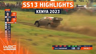 SS13 STAGE HIGHLIGHTS  WRC Safari Rally Kenya 2023 [upl. by Einahpts354]