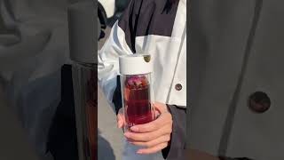 Product Link in Bio  121  ✅ Double Wall Glass Magnetic Tea Infuser Bottle [upl. by Gussy]