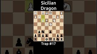 🔥 Sicilian Dragon Traps Unveiled  Trap 17 ♟️ [upl. by Ebeohp]