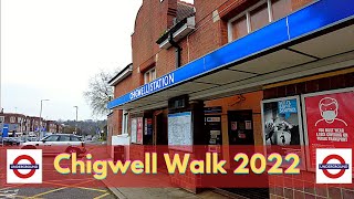 Chigwell Walk 2022  Essex Walk  Narrated Tour  Every Tube Station In London  4K HD Here We Go [upl. by Aniz]