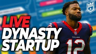 LIVE Dynasty StartUp Draft With ROOKIES  Dynasty Fantasy Football 2024 [upl. by Wilfrid582]