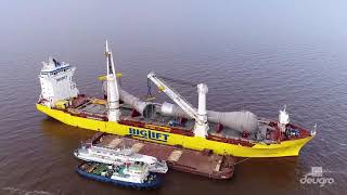 BigLifts Happy River transporting 130000 FRT for Tobolsk 2 Project [upl. by Eicul]