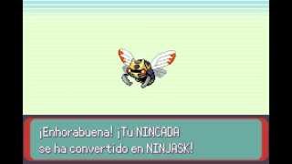 Pokémon Esmeralda  Nincada evoluciona a Ninjask [upl. by Duff545]