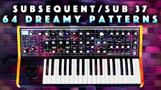 Moog Sub37Subsequent 37 Melodic Patches amp Patterns Demo [upl. by Annoed]