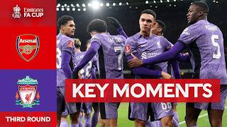 Arsenal v Liverpool  Key Moments  Third Round  Emirates FA Cup 202324 [upl. by Josselyn]