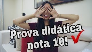 7 dicas para uma ótima PROVA DIDÁTICA [upl. by Ecaj]