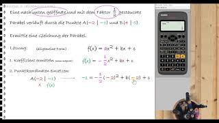 quadratische Funktionen  Funktionsgleichungen aufstellen [upl. by Vicki]