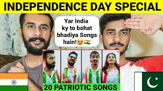 20 Patriotic Songs Mashup in 5 Minutes Incredible India  Pakistani Reaction [upl. by Sucy]